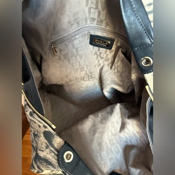 NWT Furla Elisabeth Hobo Ocelot Leather - Picture 8 of 8